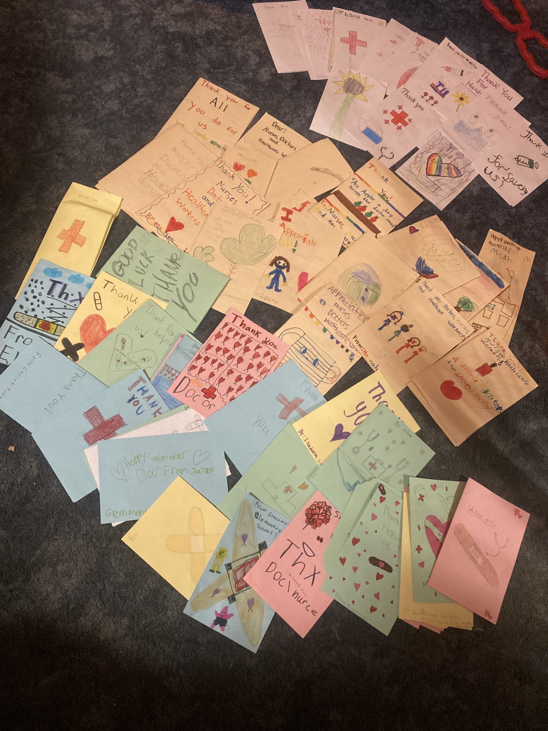 Cards of Appreciation & Love from Greenmont School