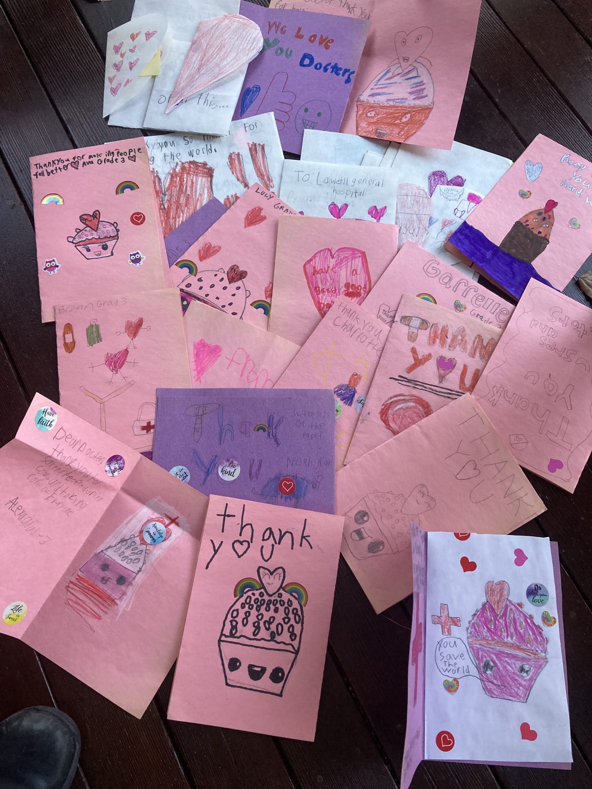Cards of Appreciation from Mrs. Baviello's, Mrs. Wahl's, Mrs. Mahoney's and Ms. Hutchinson's Classes_3